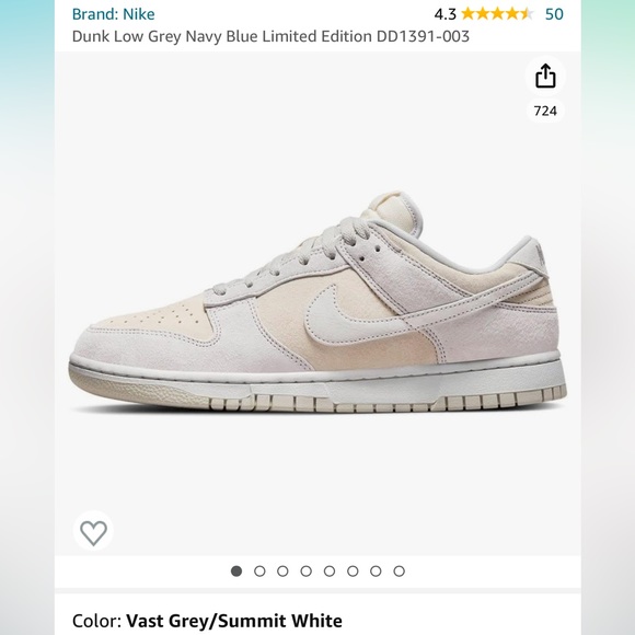 Nike Mens Dunk Low
Retro PRM DD8338 001
Vast Grey - Size 9 - Picture 2 of 7